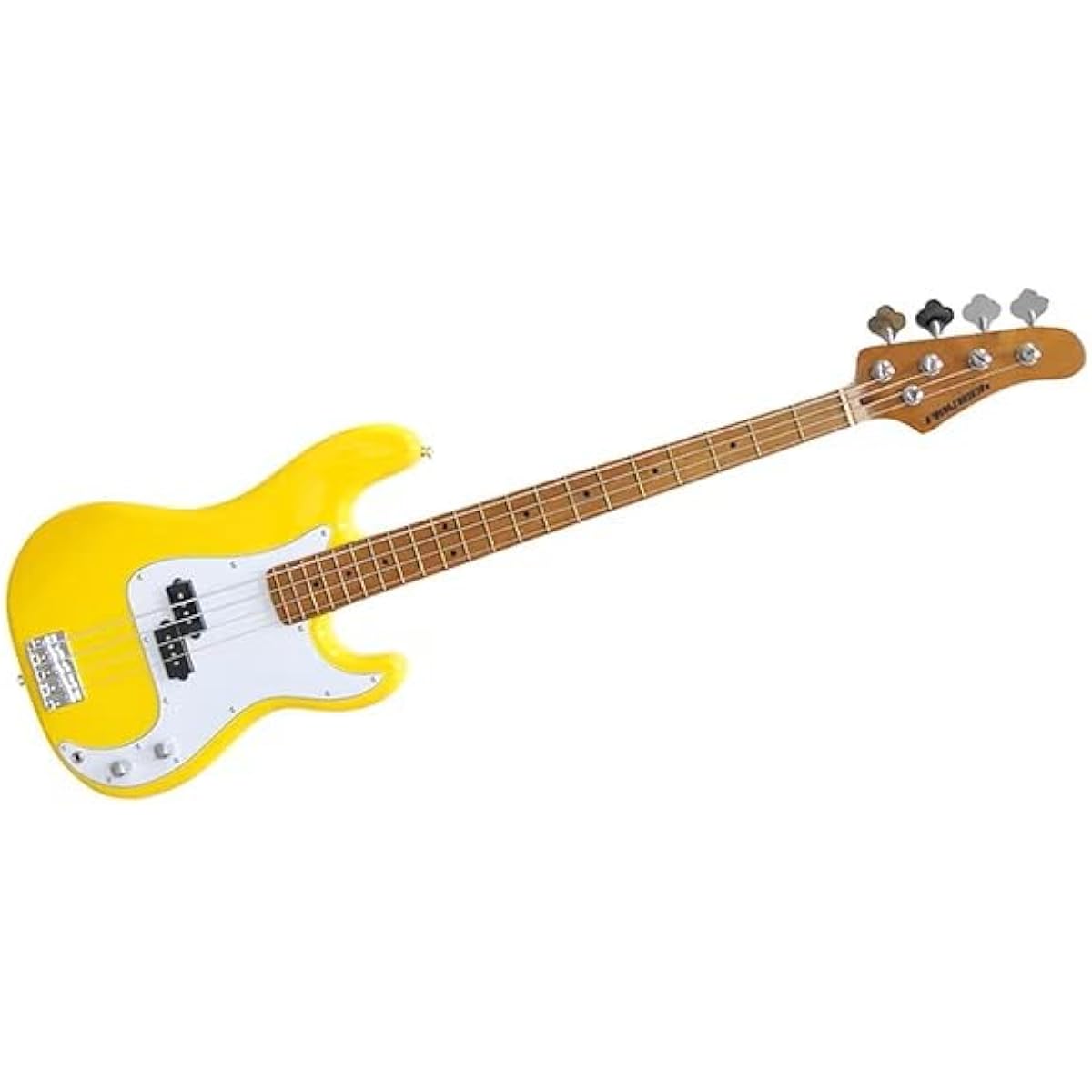 PLAYTECH Electric Bass Precision Bass Type Yellow [Carbonized Maple Neck]