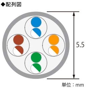 ELECOM LAN Cable 100m Homemade Twisted Wire Specification (For Short Distance) Compliant with RoHS Directive CAT5e Blue LD-CT2/BU100YR