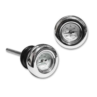 Dipstick Oil Temperature Gauge Celsius ℃ Display Level Gauge EVO Big Twin 1993-2003 XL HD-04121 Harley KIJIMA (Brass VO Big Twin XL)