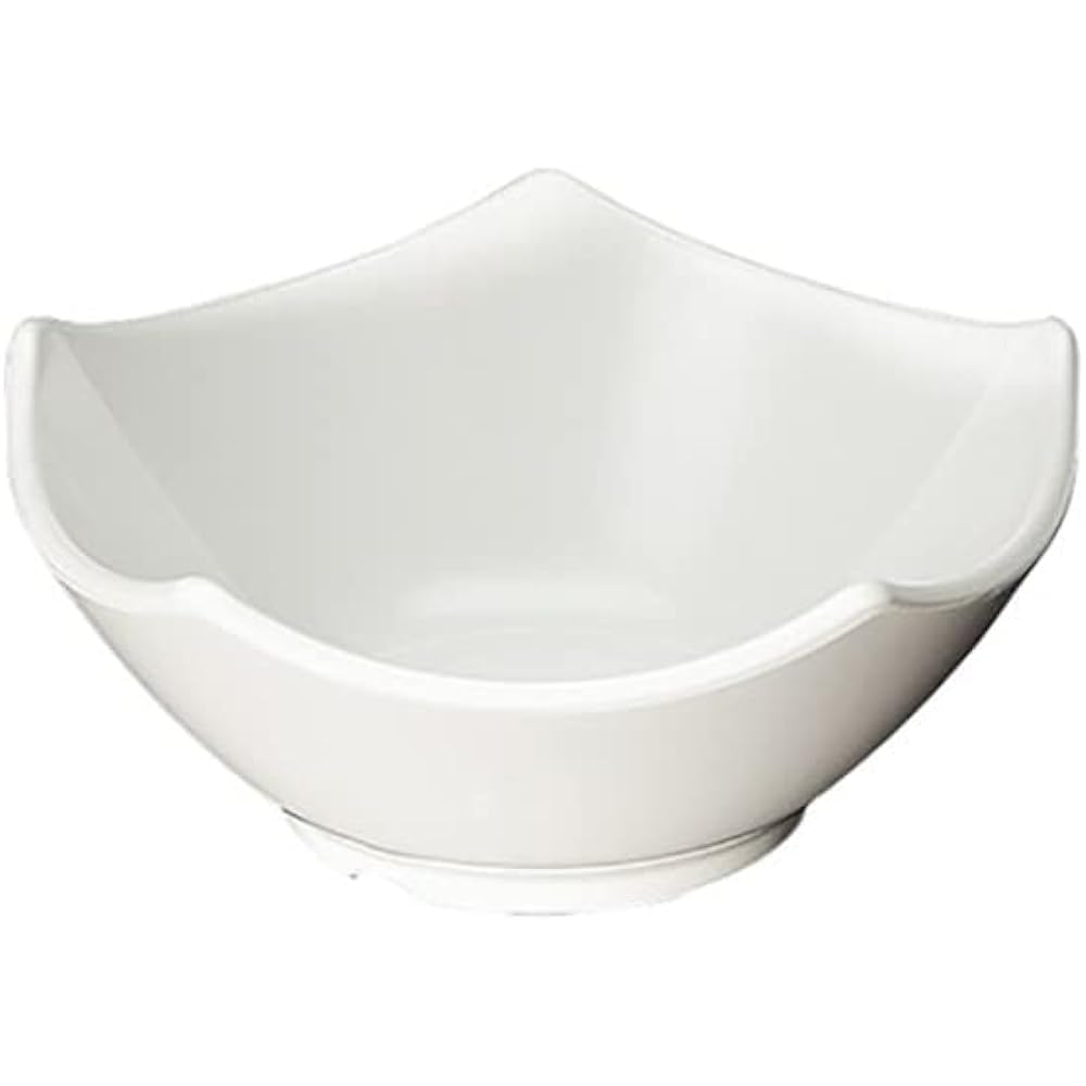 MARUKEI Ball / 12cm Multiball 200ml White Made in Japan Break-resistant Dishwasher Safe Stackable "Crysta" E143 IWD 10 Piece Set [Commercial Set]