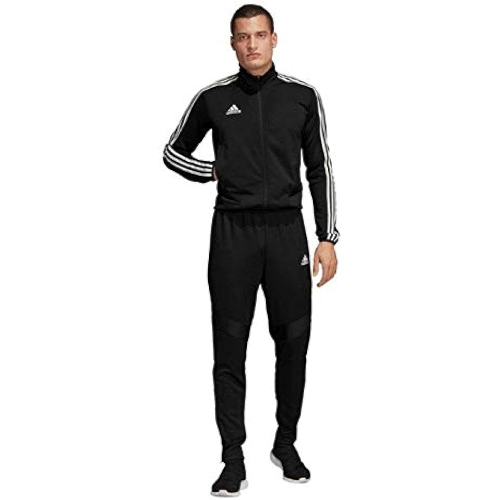 [Adidas] Japan National Soccer Model TIRO19 Goalkeeper Overalls Warm-up Wear Jacket x Long Pants Top and Bottom Set Jersey L (172-178cm) Domestic Genuine Product FJU00 Black/White
