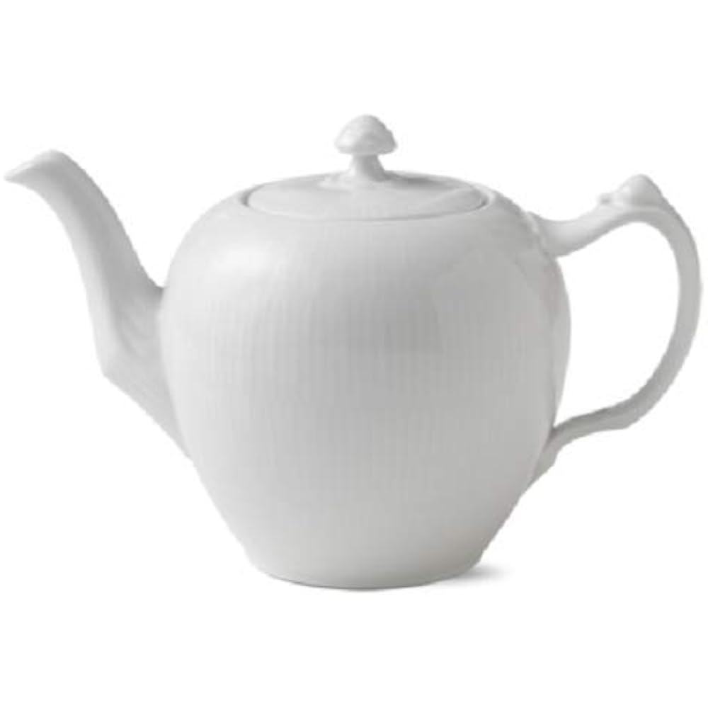 Royal Copenhagen White Fluted Teapot 1000ml 2408141 [Parallel Import] 2408141