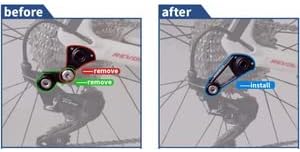 Direct mount derailleur hanger BNC-TH1 Celeste for BIANCHI