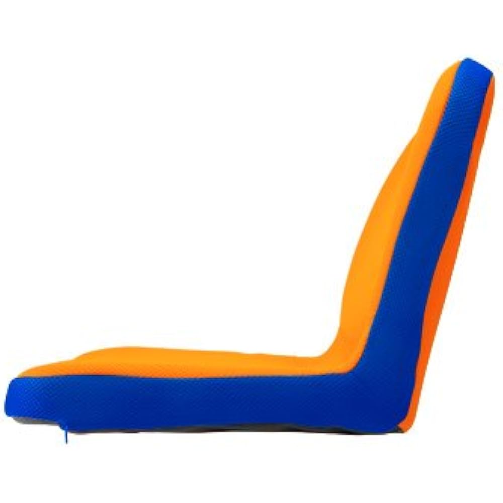 PAS p!nto kids Cushion zabuton designed with children's posture in mind PINTOKOR Orange x Blue