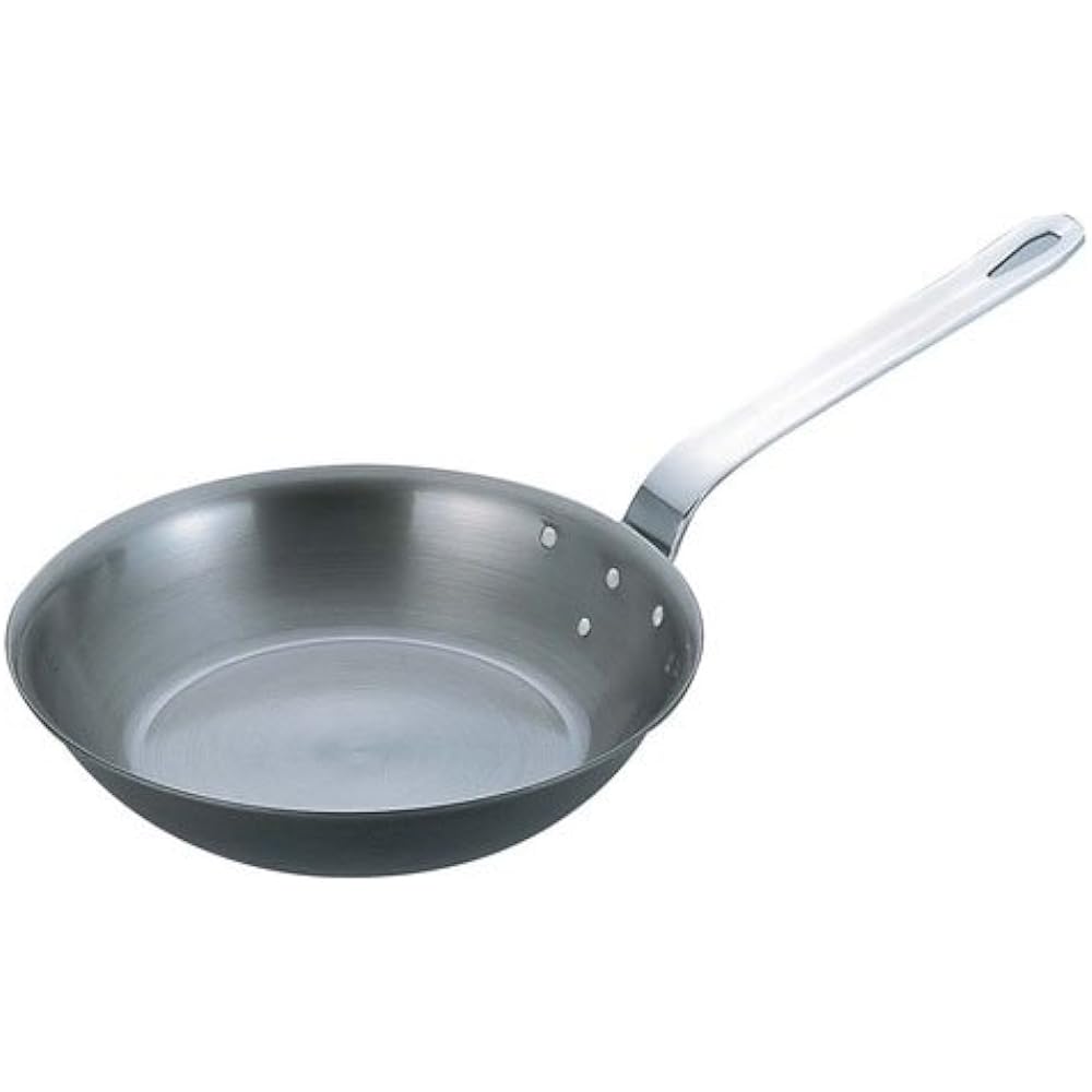 Endo Shoji Commercial TKG Cast Iron Blue Frying Pan 26cm FC-26 Body: Iron Handle: Stainless Steel AHLV205
