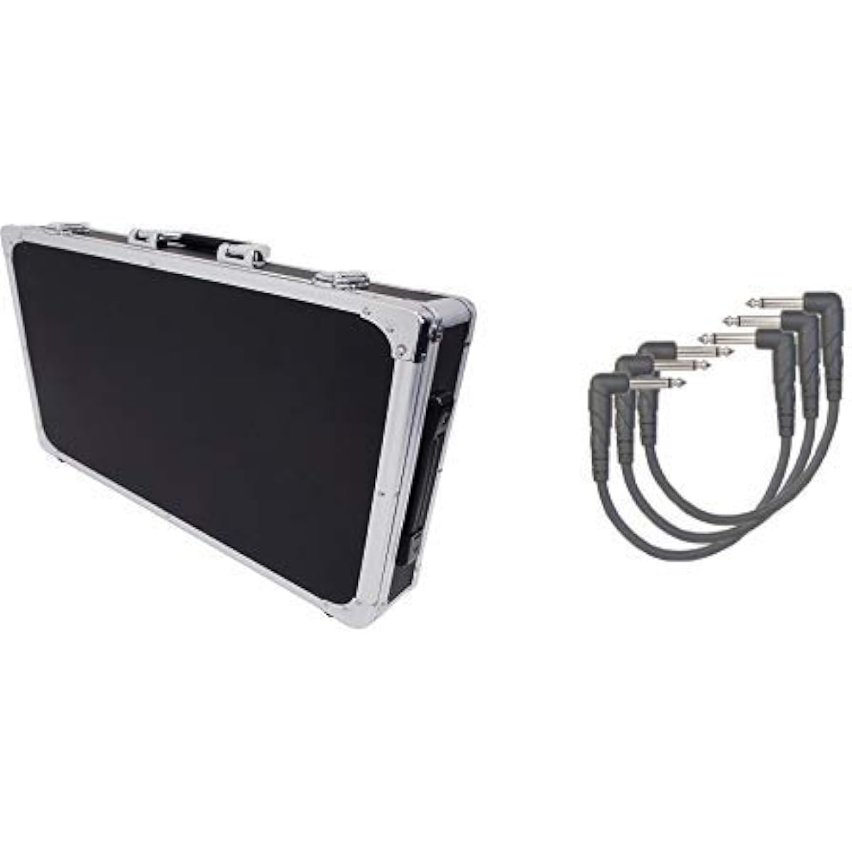 KC Kyoritz Effector Case EC-100/BK Black + D'Addario Patch Cable (15cm L-L) Set with 3