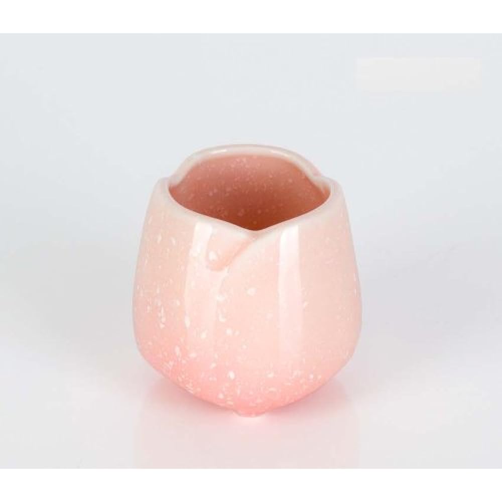 Ceramic Yawaragi Sakura 5-piece set 3.0 cm + exclusive rinsing set 2.3 cm