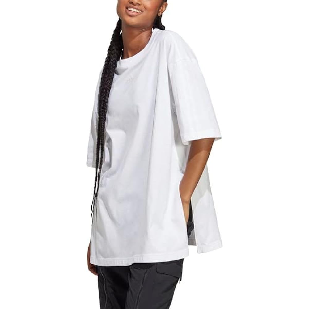 [Adidas] W DANCE Boyfriend T-Shirt Multi-athletic Wear T-Shirt EVE30