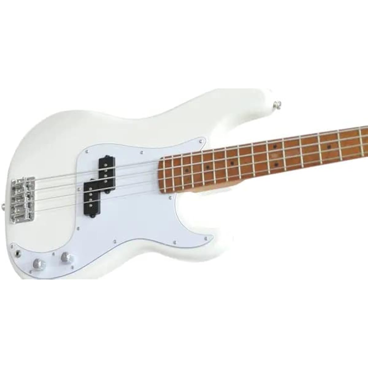 PLAYTECH Electric Bass Precision Bass Type White [Carbonized Maple Neck]