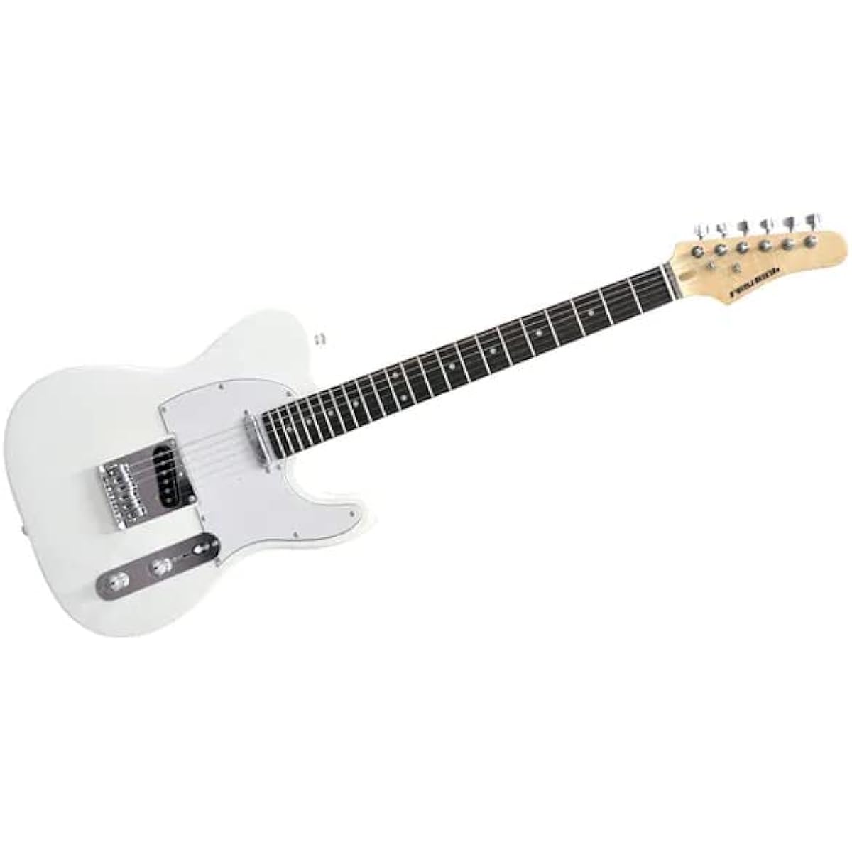 PLAYTECH Electric Guitar Telecaster Type Rosewood White