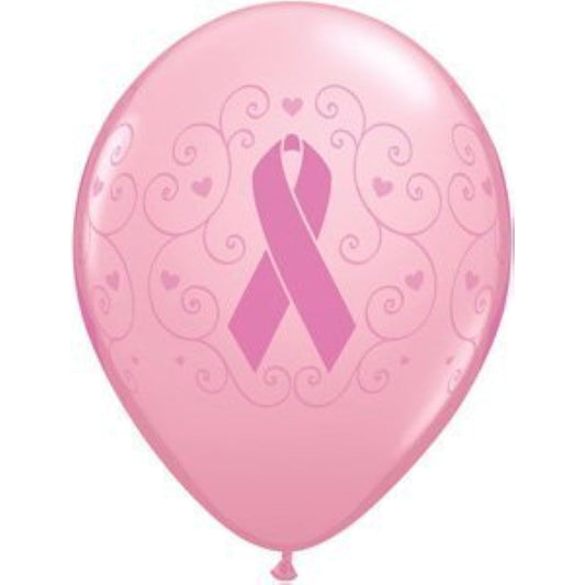 11 Breast Cancer Awareness Latex Balloons Bag of 10 by Qualatex