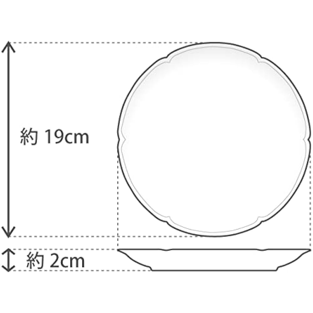 Okura Toen My Little Rose 19cm Cake Plate <Microwave Friendly> 113H/5190