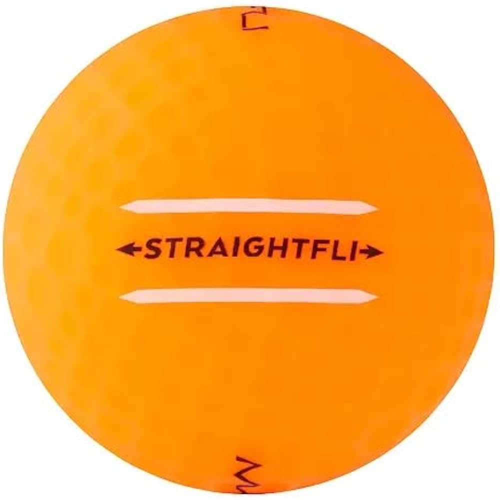 MAXFLI 2023 (Max Fly) Golf Ball Straightfli Golf Balls Straight Fly Ball Hard to Bend Rule Compliant (Matte Orange)