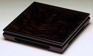[Flower stand] Black tan square black tan style ☆ Decorative stand Domestic product Available in 2 sizes (No. 8)