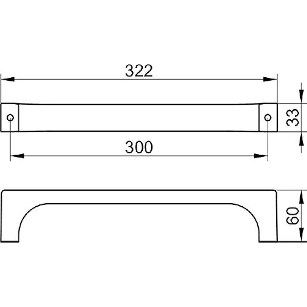 KEUCO EDITON11 Towel Bar (322mm) Chrome Bathroom OK KC11107