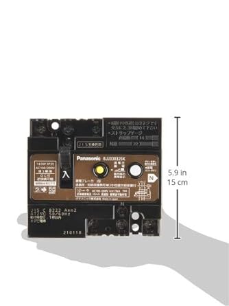 Panasonic Earth Leakage Breaker J Type 3P2E 30mA2 Neutral Pole Screw Product BJJ330325K