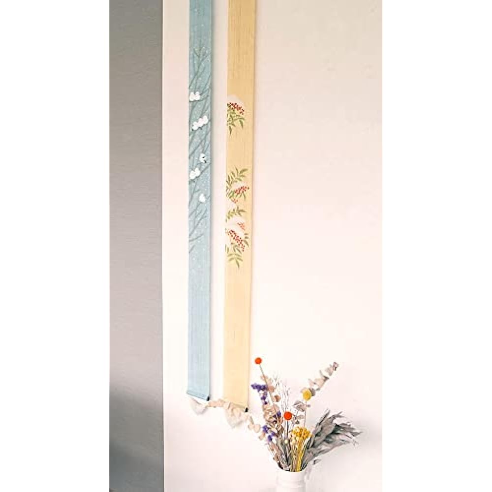 Tapestry "Shimaenaga" Stylish Modern Linen Fabric Thin Tapestry Wall Hanging