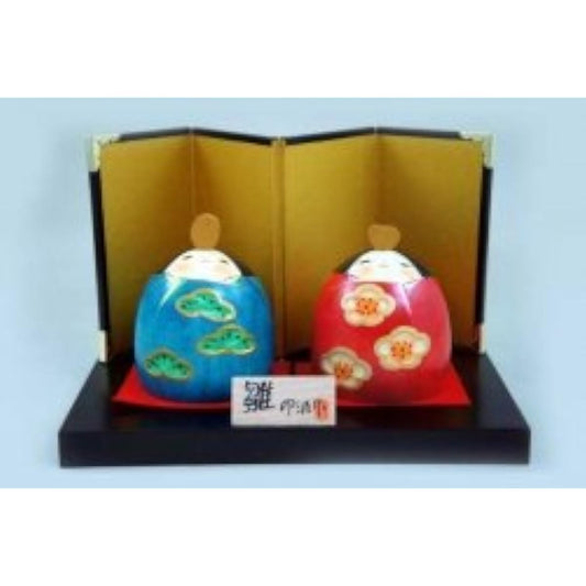 A popular Japanese souvenir [Made in Japan] Folk crafts, arts and crafts, Usaburo's Kokeshi dolls, Hina dolls "Laughing Hina" No. 9-22