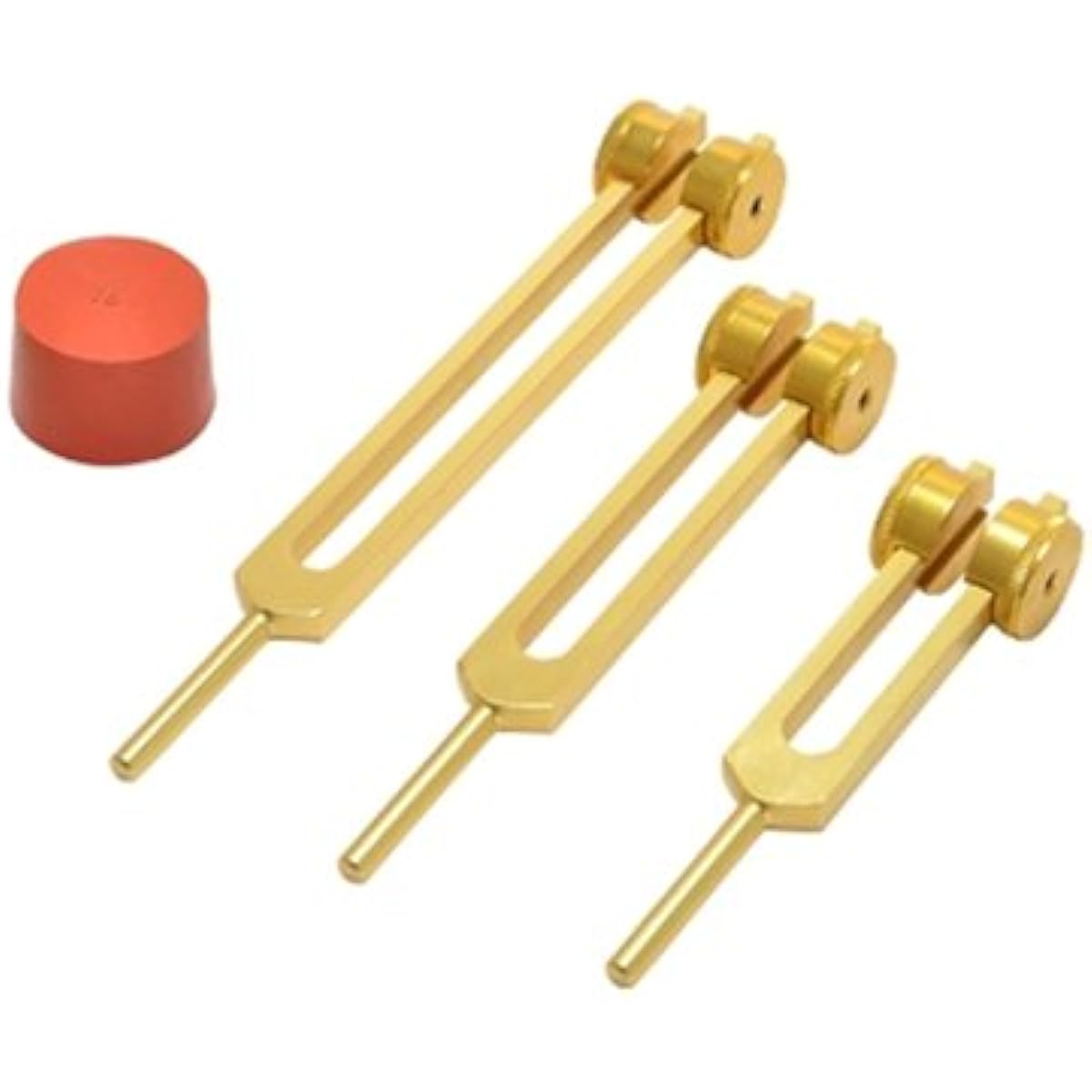 TFS Tuningforkshop Gold Finish Heavy Otto Tuning Fork Set