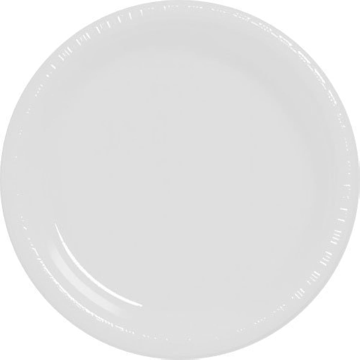 White Plastic Plate, 10"