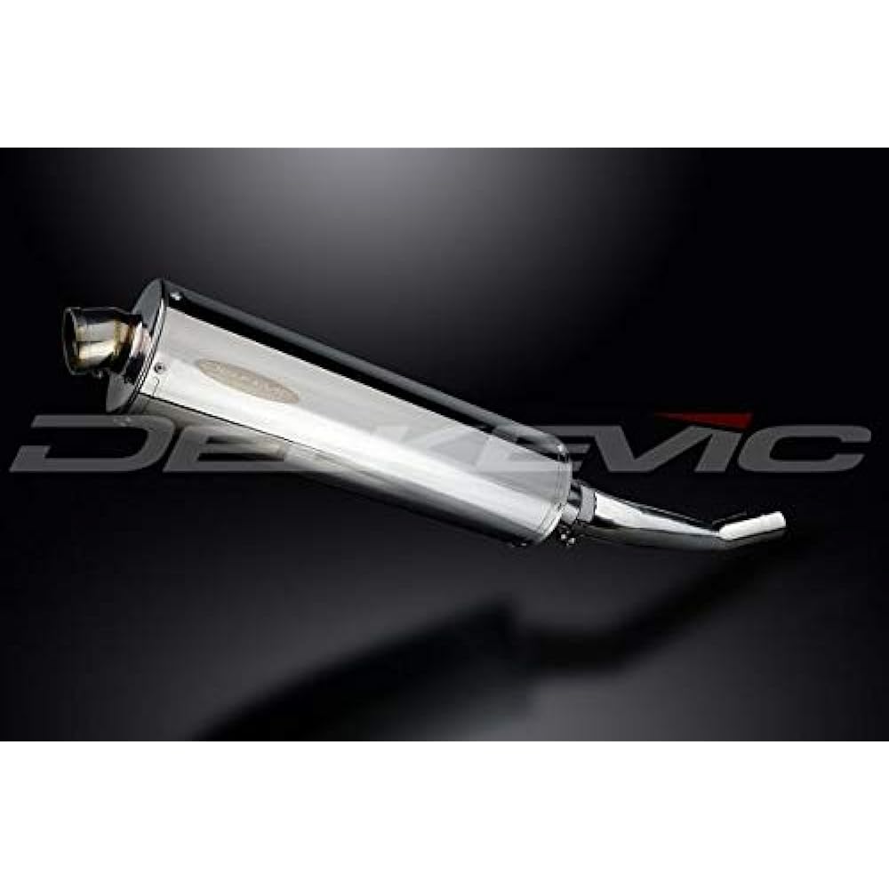 DELKEVIC Slip-on Stainless Steel Oval Muffler SUZUKI GSF1200 BANDIT 1995-2005 450mm KIT0638