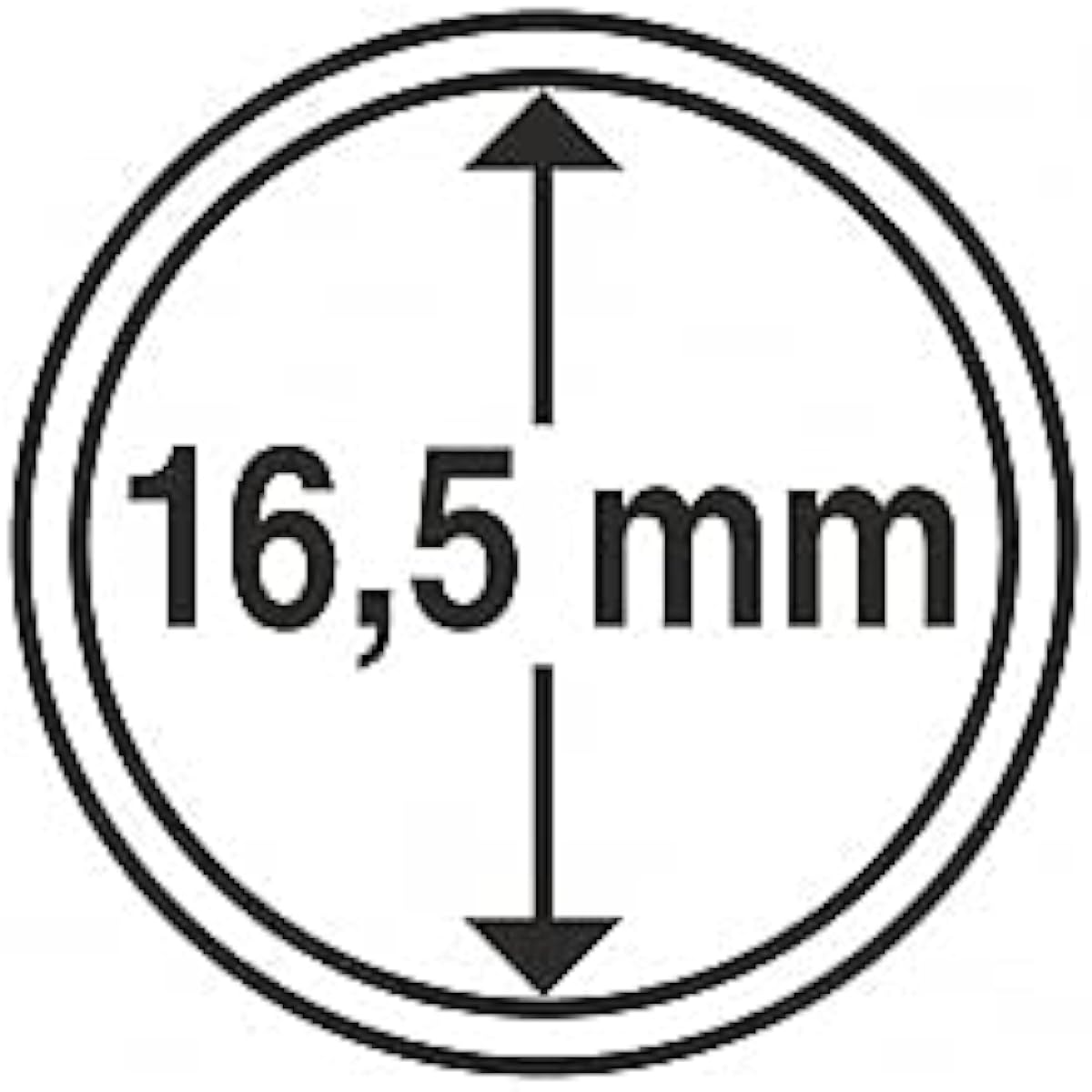 (16.5 mm) - Lighthouse coin capsules inner diameter 16.5 mm