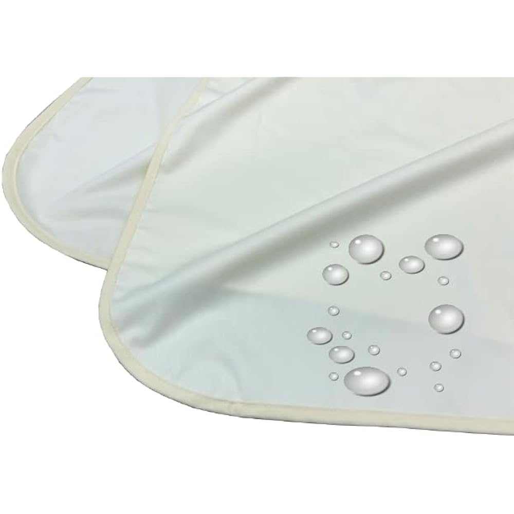 Smooth waterproof sheets 90x145cm 3-piece set blue