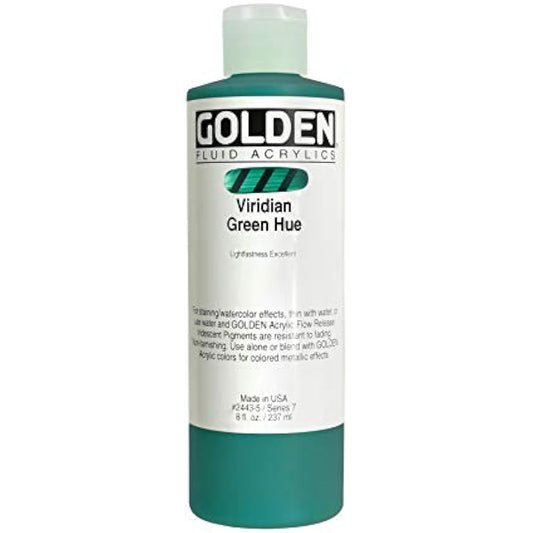 Golden Acrylic Liquid Color 8 oz Bottle Green GD2443-5