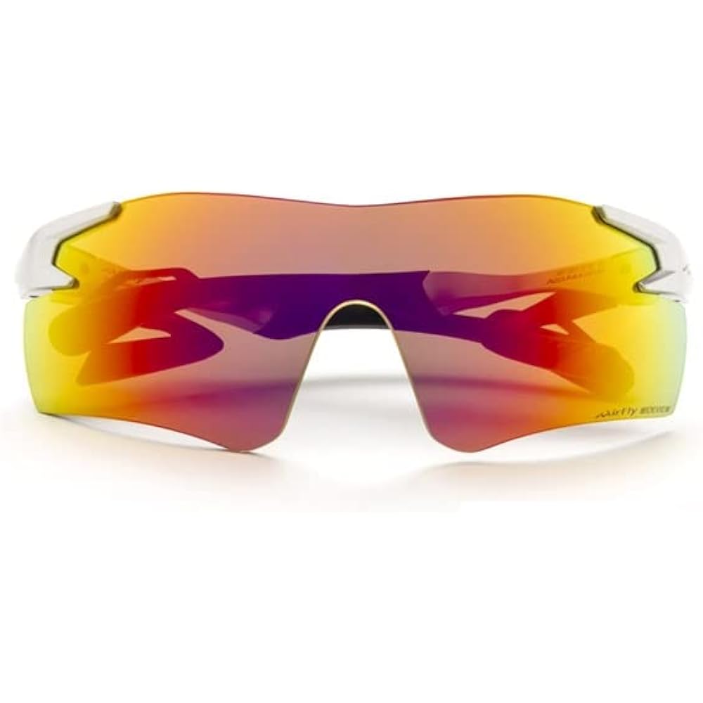 "Domestic regular product" AirFlay sports sunglasses without nose pads AF-301 WV series Frame color Silver Lens color Purple gold mirror Polarized lenses Visible light transmittance 20% Polarization degree 99% UV cut rate 99% or more Product number AF-30