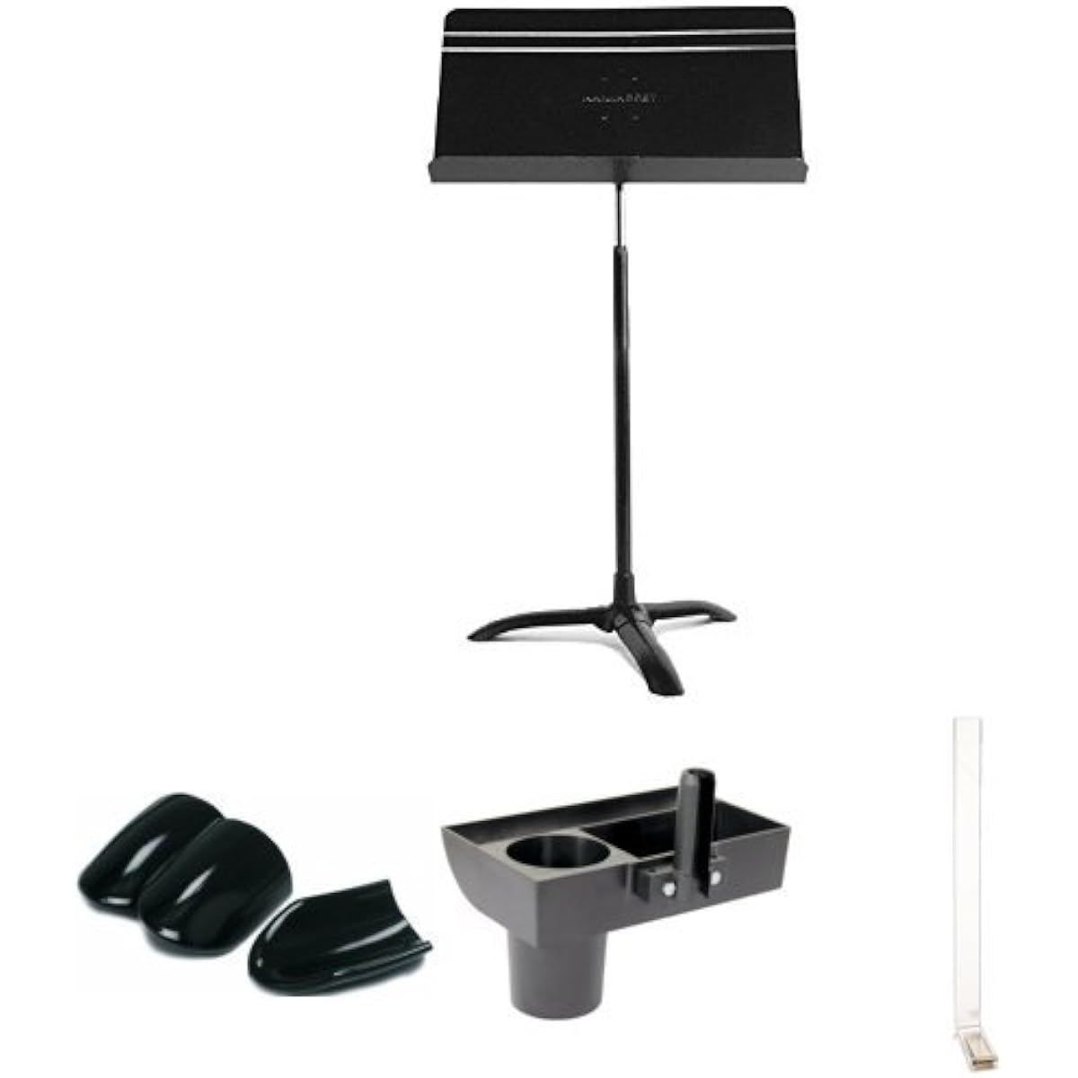 Manhattan Music Stand M48 Symphony Model (Symphony Stand) Black Floor Protector Set
