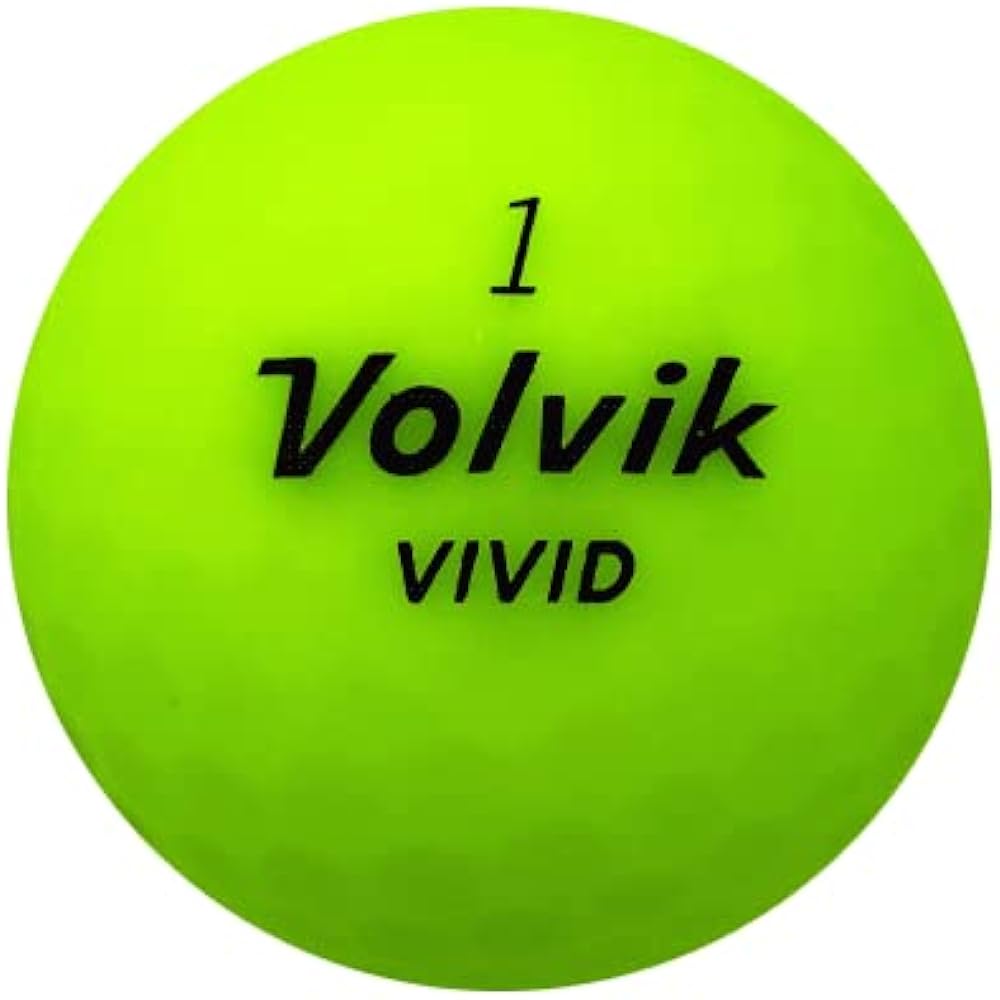 Volvik Golf Ball VIVID 2022 Model Matte Green Color Ball 12 Balls Volvik Ionomer Cover 3 Piece [Parallel Import]