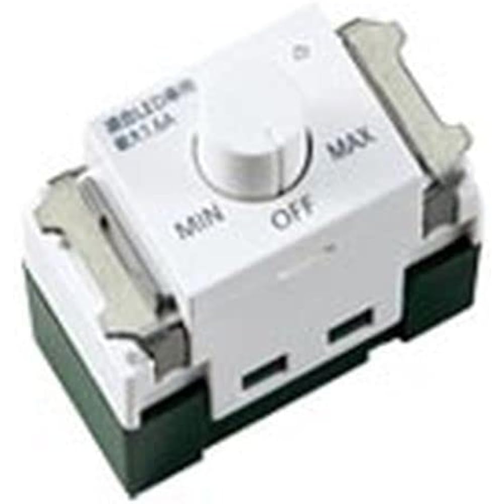 Panasonic SO-STYLE LED Embedded Reverse Phase Dimmer Switch C Switch C Compatible LED Only 3.2A Rotary Type with Lower Limit Illuminance Setting Function Matte Black WNS575830B