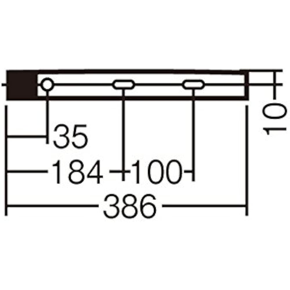 Panasonic LED Slim Line Light Directly Mounted on the Wall, Powered On, Warm White LGB50804LE1