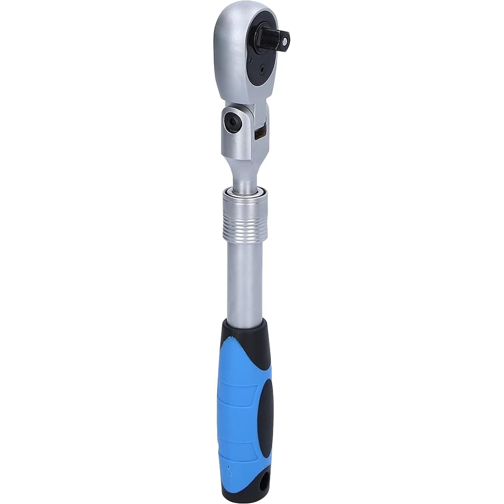 KS Tools 3/8 Inch Telescoping Reversible Ratchet with Flexible Head (250 - 350 mm) BT021997