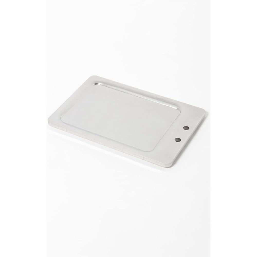 CAPTAIN STAG Iron Plate Extra Thick Stainless Steel Grill Plate B6 Size Stainless Steel Made in Japan UG-1571 Silver