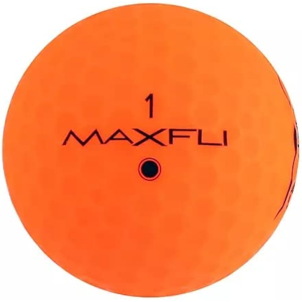 Maxfli Golf Ball Straightfli Golf Balls Straight Fly Matte Orange 2022 Model
