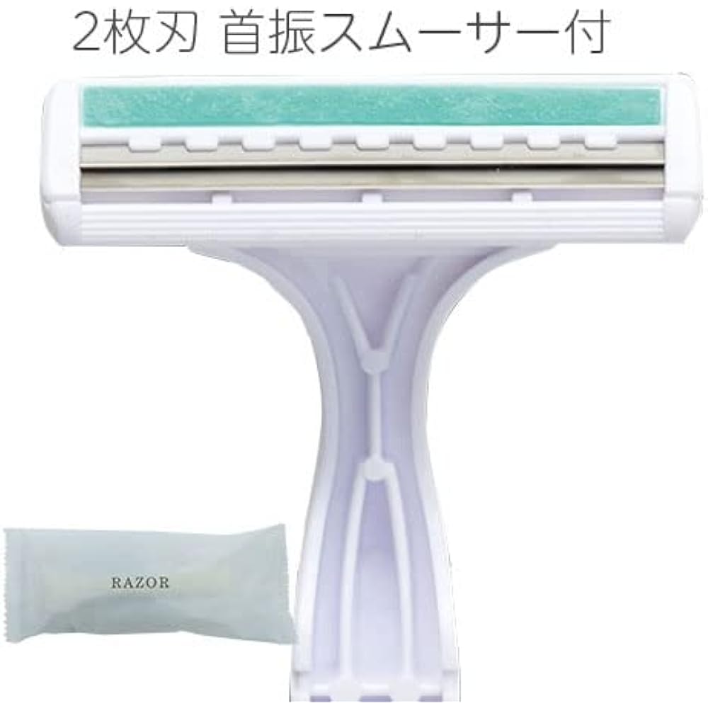 Disposable razor for business use (RA dual blade) T-shaped razor T-shaped shaver T-shaped razor Shaving razor 2-blade Hotel amenities RAZOR (600)