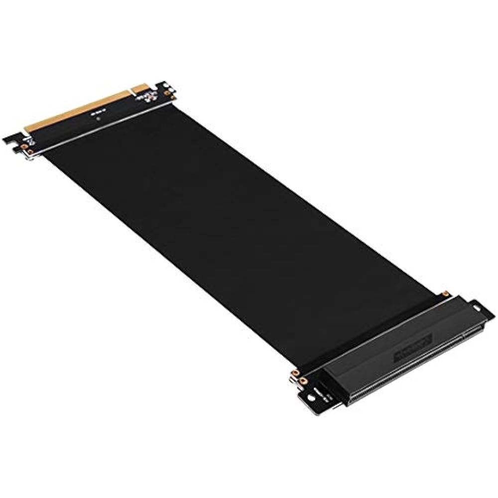 SilverStone Ribbon Cable RC03 PCIEx16 Compatible Full Flat Riser Cable SST-RC03B-220 [Authorized Japanese Distributor Product]