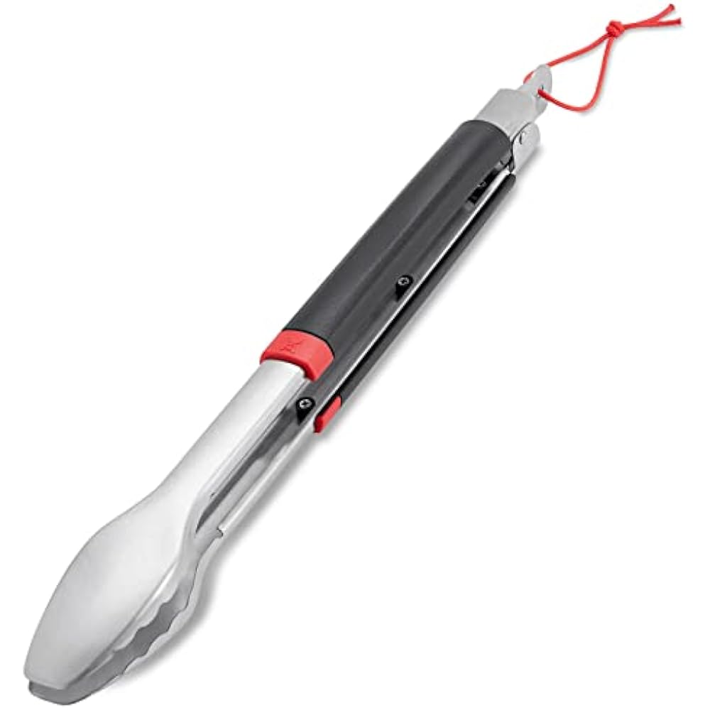 Weber Stainless Steel Grill Tongs 40cm Dishwasher Safe Silver Small