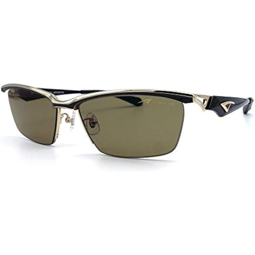 [Kodak LENS × SAMURAI SHO] Samurai Sho Polarized Sunglasses SS-F406 Color: 2 (White Gold/Black) Fishing Sports Sunglasses Polarized