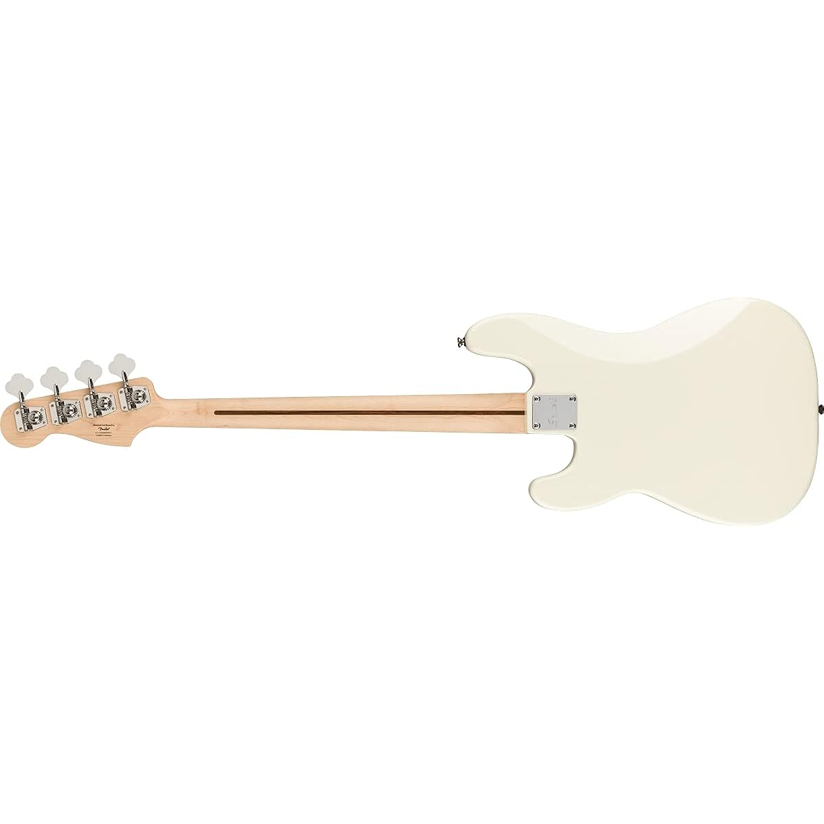 Squier by Fender Electric Bass Affinity Series™ Precision Bass® PJ, Maple Fingerboard, Black Pickguard, Olympic White with Soft Case