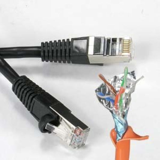 10ft² Shielded (SSTP) Molded Patch Cable, Black