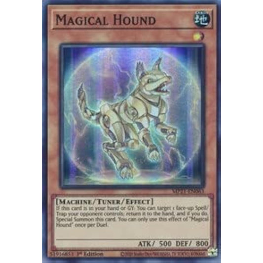 Magical Hound - MP21-EN063 - Super Rare - 1st Edition.