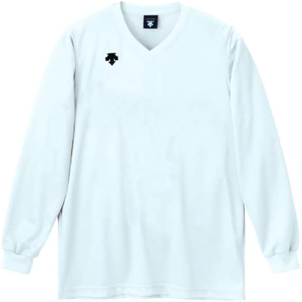 [DESCENTE] Long Sleeve Game Shirt Volleyball V Neck Junior Suitable Practice One Point Classic Dry Stretch Unisex Men Women Junior