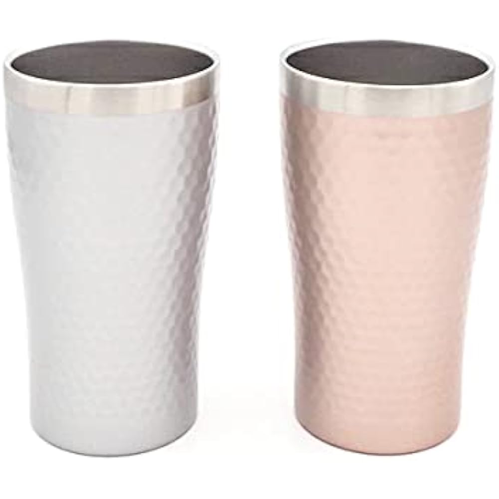 Oribe Platinum Stainless Steel Thermo Tumbler Pair & Heart Present Gift Pair Set of 2 Boxed