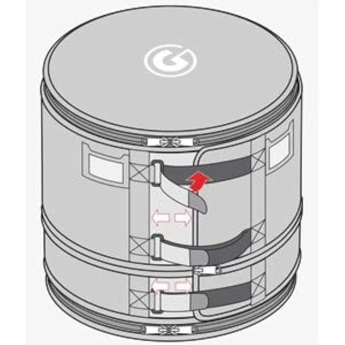 GIBRALTAR GFBT12 Drum Soft Case
