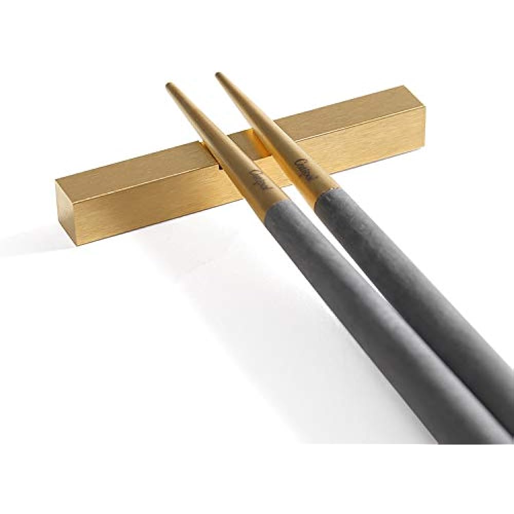 Cutipol GOA Gray Gold Chopsticks + Chopstick Rest Set G029GRGB