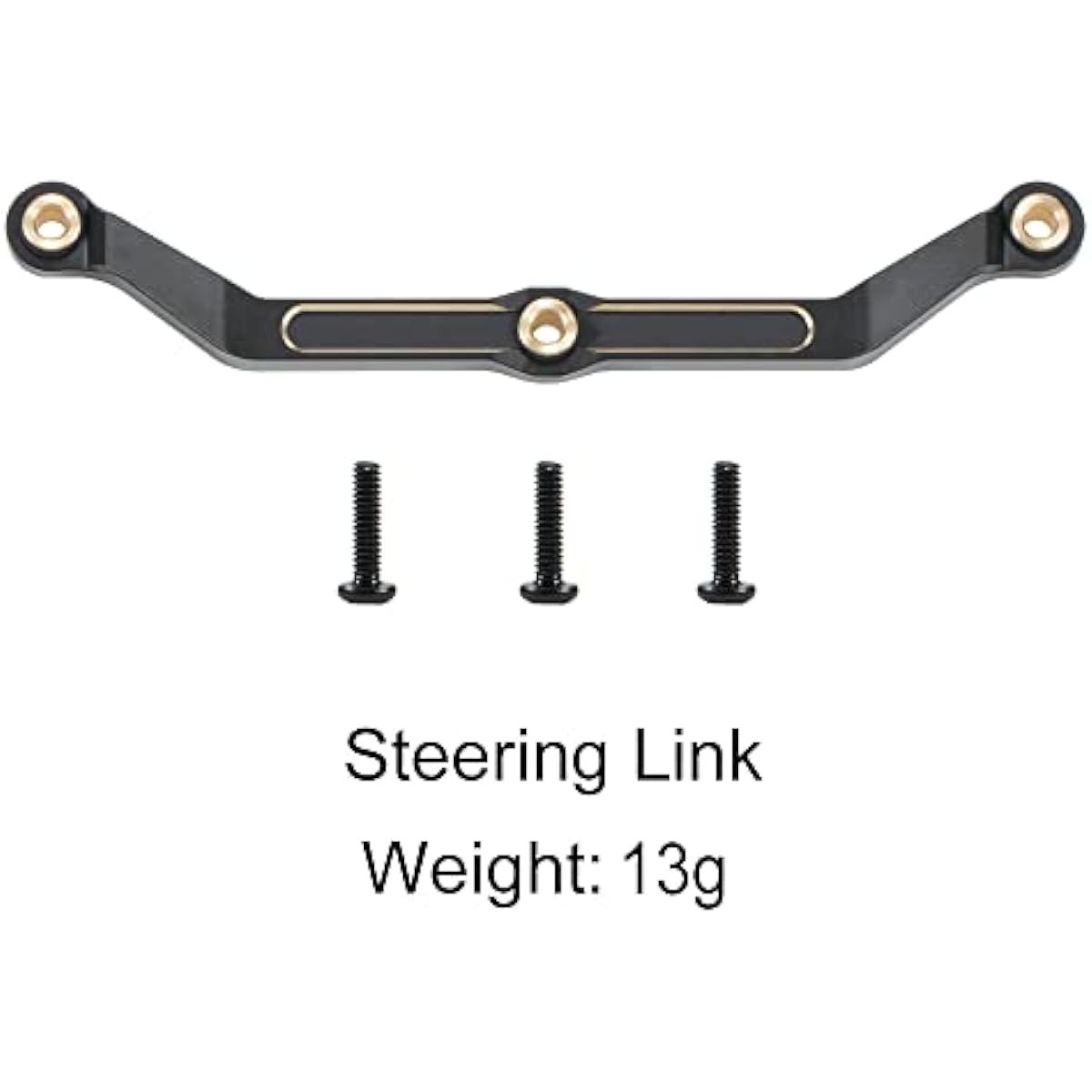RCXXX Brass Steering Link Counterweight for 1/18 TRX4M RC Crawler Car Upgrade Parts (Steering Link)