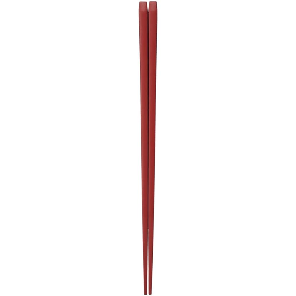 MARUKEI Chopsticks / 22.5cm PBT Chopsticks Matte Red Made in Japan Dishwasher Safe Antibacterial H72 MTR 50 Serving Set [Commercial Set]