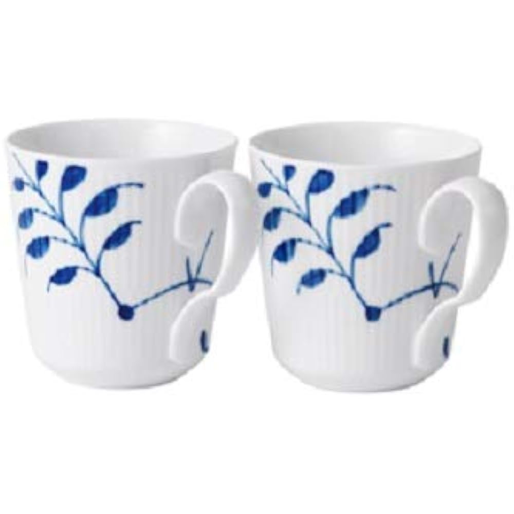 [Regular Imported Product] ROYAL COPENHAGEN Blue Fluted Mega Pair Mug S 280ml Wedding Gift 1017331